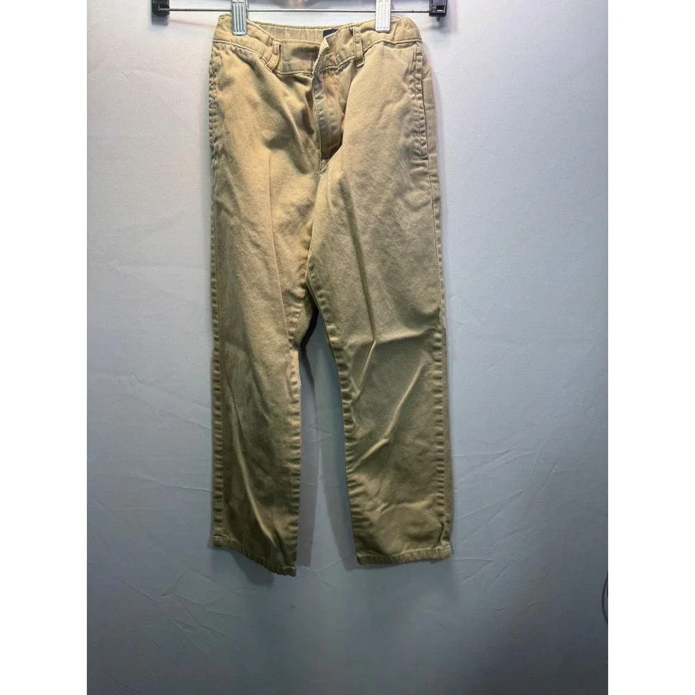The Childrens Place Boys Khaki Chino Pants‎ Tan Straight Leg Size 8